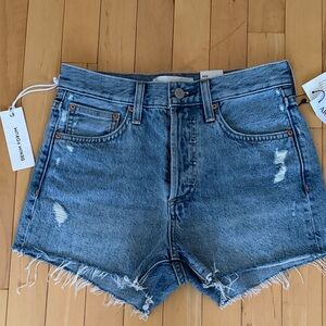Artizia Denim Forum The Yoko Hi-Rise Jean Short Size 25 NWT